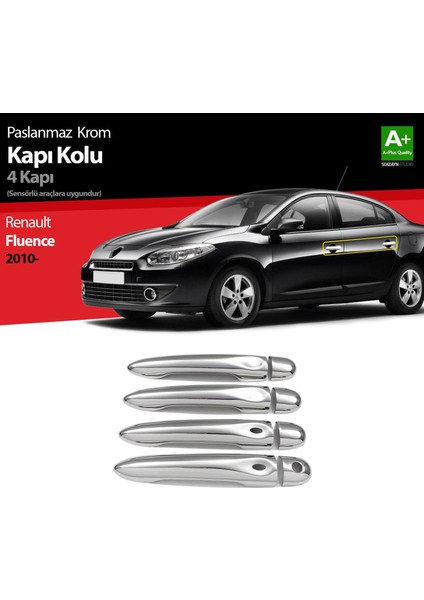 Renault Fluence Krom Kapı Kolu 4 Kapı Sensörlü 2010 Üzeri