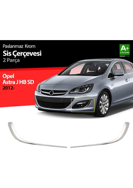 Opel Astra J Krom Sis Farı Çerçevesi 2012 Üzeri