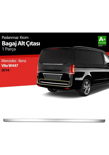 Mercedes Vito W447 Krom Bagaj Alt Çıtası 2014 Üzeri