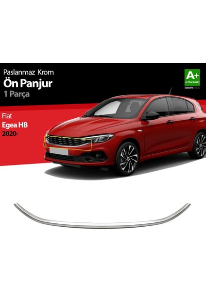 Fiat Egea Hb Krom Ön Panjur Çıtası 2020 Üzeri