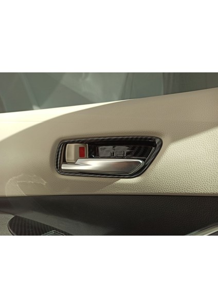 Toyota Corolla 2019+ Kapı Kolu Iç Kaplama - Karbon modelleri