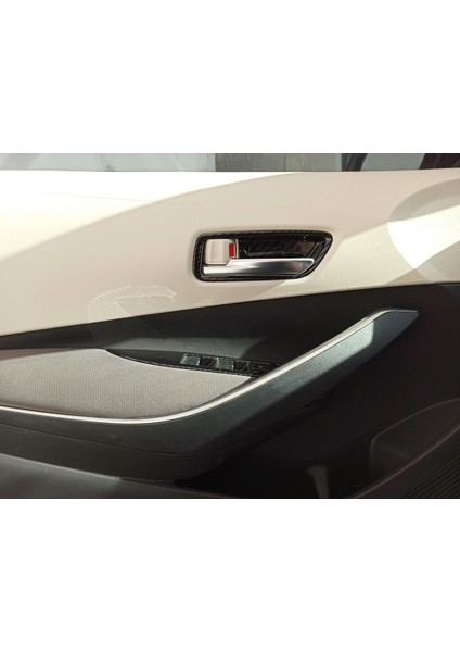 Toyota Corolla 2019+ Kapı Kolu Iç Kaplama - Karbon fırsatları