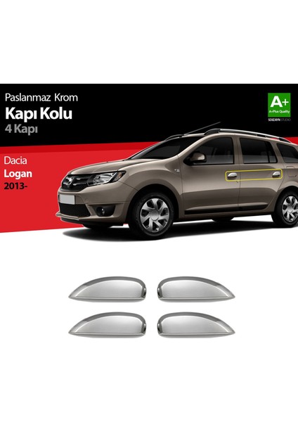 Dacia Logan Mcv Krom Kapı Kolu 4 Kapı 2013-2020
