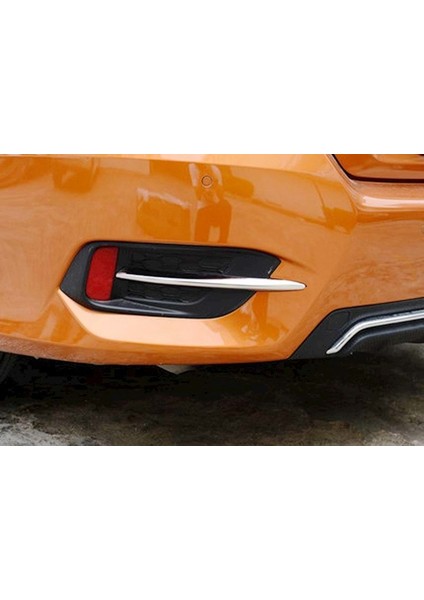 Honda Civic 2016 Fc5/s Krom Sis Farı Kenar Çıtası Ön Oem Abs