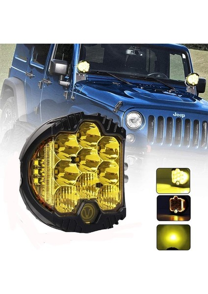 Offroad Sis Lambası LED Cree 75W Sarı 12-32V 5ınch / LASS286