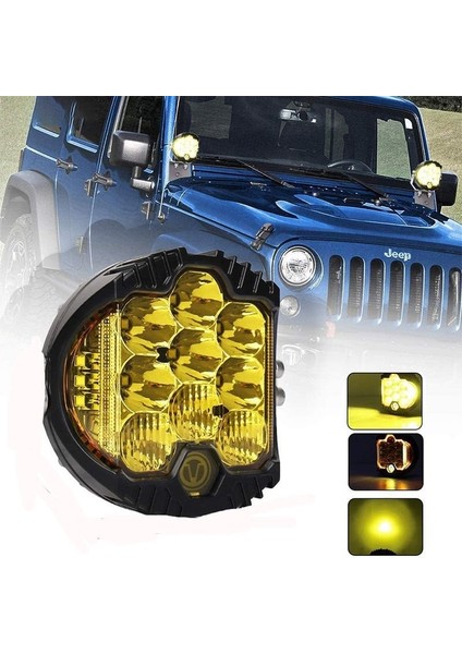 Offroad Sis Lambası LED Cree 75W Sarı 12-32V 5ınch / LASS286