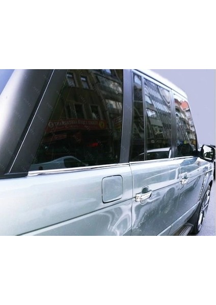 Range Rover Vogue 2002-2012 L322 Cam Çıtası Paslanmaz Çelik Krom