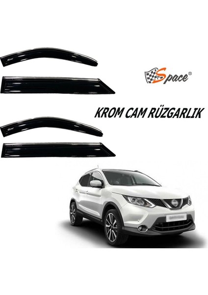 Krom Cam Rüzgarlığı Nissan Qashqai 2008-2015/ CARU401