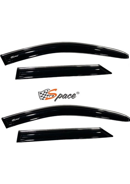 Krom Cam Rüzgarlığı 1.2mm Dacia Sandero 4'lü 2008-2013 / CARU454 modelleri