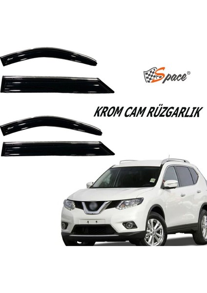 Drs Tuning Krom Cam Rüzgarlığı Nissan X-Trail 2014-2020 / CARU402