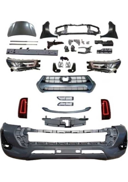 Toyota Hılux VIGO(2004-2015) Yeni Kasa Dönüşüm 2021 Revo Body Kıt - Full Set fiyatları