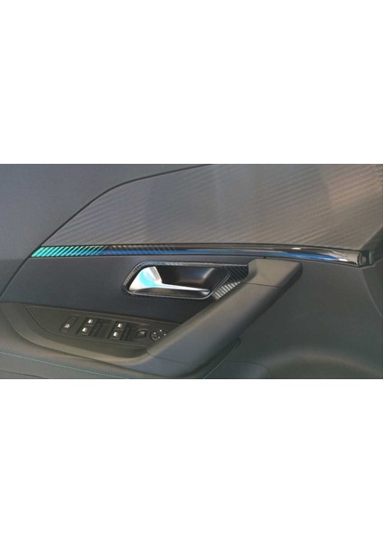 Peugeot 2008 Iç Kapı Açma Kolu Kaplama - Karbon fırsatları