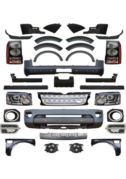 Land Rover Dıscovery 3 Için Dısovery 4 Dönüşüm Body Kit ( Facelıft) (2009-2013)