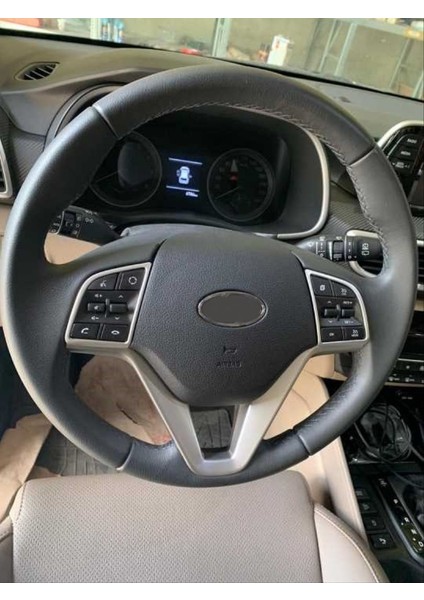 Hyundaı Tucson 2015-2018 Dıreksıyon Kaplama Silver (Abs)