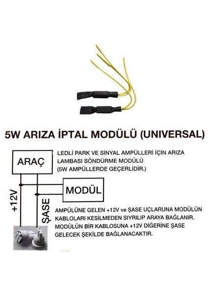 5W LED Arıza Iptal Modülü