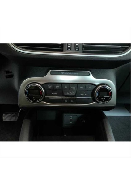 Ford Focus 2019+ Klıma Panel Kaplama Silver(Paslanmaz Çelık),