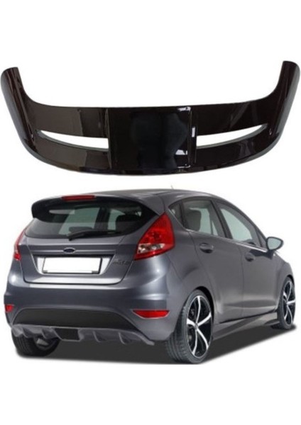 Fıesta 2008-2014 Içın Işıklı Spoiler - Piano Black