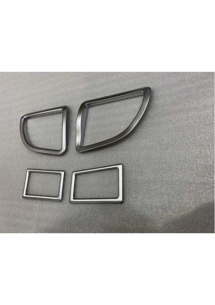 Toyota Corolla 2014+ Menfez Kaplama 4 Parça Silver