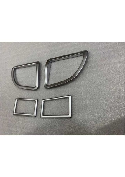 Toyota Corolla 2014+ Menfez Kaplama 4 Parça Silver