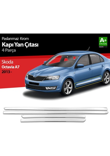 Skoda Octavia A7 Krom Kapı Yan Çıtası 2013 Üzeri