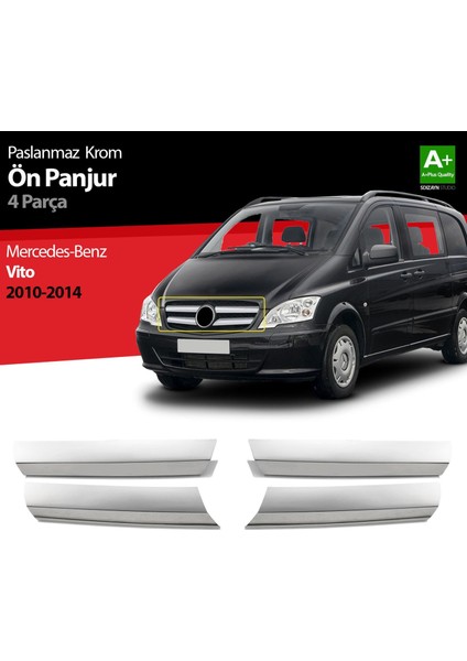 Mercedes Vito Krom Ön Panjur 4 Prç 2010-2014 (Geniş)