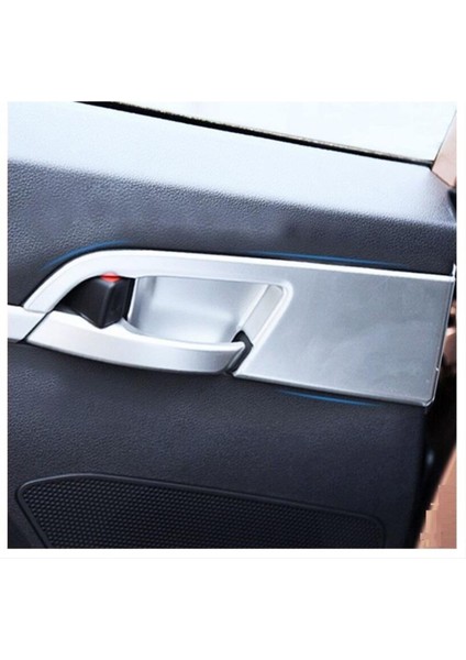 Hyundaı Elantra 2016-2019 Iç Kapı Kolu Kaplama - Silver (Abs)