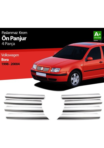 Volkswagen Bora Krom Ön Panjur 8 Prç 1998-2004