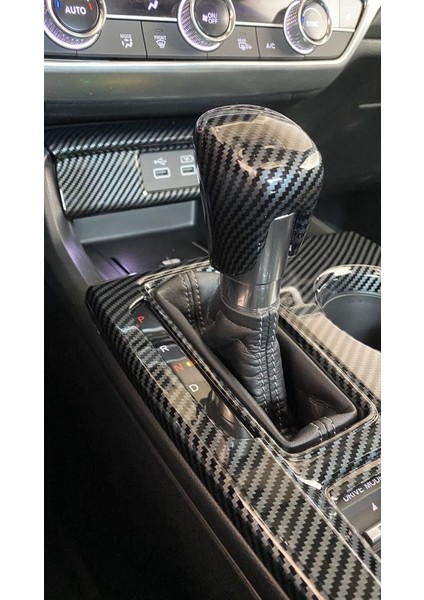 2022 Cıvıc Vites Konsol Kaplama - Karbon fırsatları