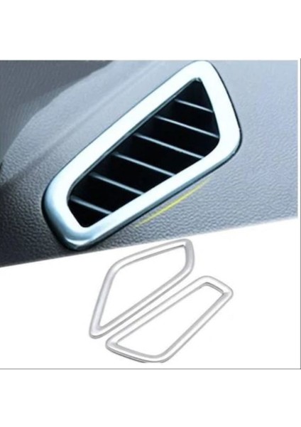 Hyundaı Elantra 2016-2019 Göğüslük Menfez Kaplama - Silver (Abs)