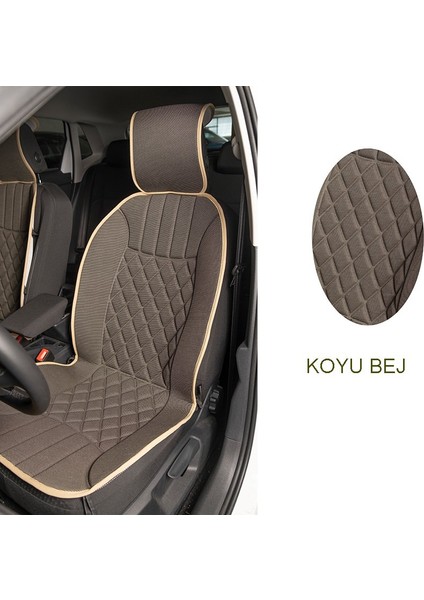 Elegance 2'li Set Minder Koyu Bej / KLMNY533