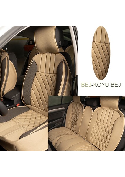 Elegance 5'li Set Minder Bej-Koyu Bej / KLMNY541