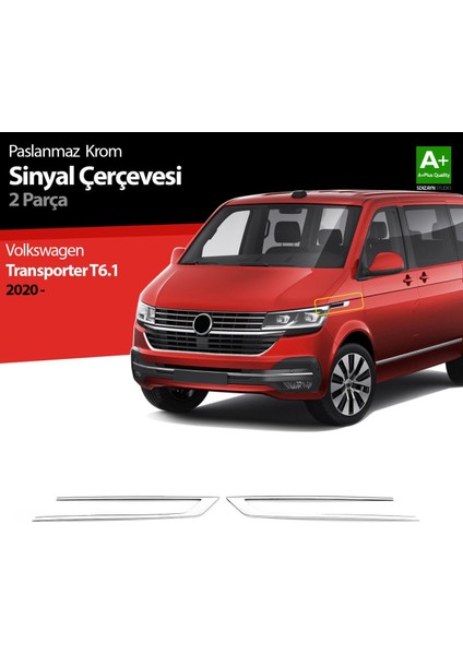 Volkswagen Transporter T6.1 Krom Sinyal Çerçevesi 2 Prç. 2020 Üzeri
