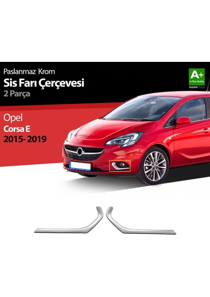 Opel Corsa E Krom Sis Farı Çerçevesi 2 Prç 2015-2019