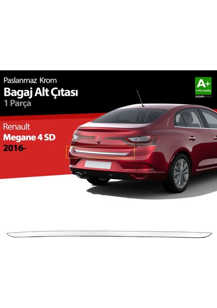 Renault Megane 4 Sd Krom Bagaj Alt Çıtası 2016 Üzeri
