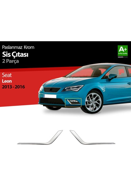 Seat Leon Krom Sis Farı Çerçevesi 2 Prç. 2013-2016