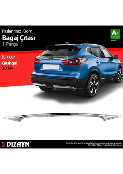 Drs Tuning Nissan Qashqai Krom Bagaj Çıtası 2014-2021