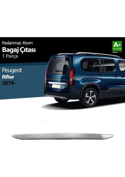 Peugeot Rifter Krom Bagaj Çıtası 2019 ve Üzeri