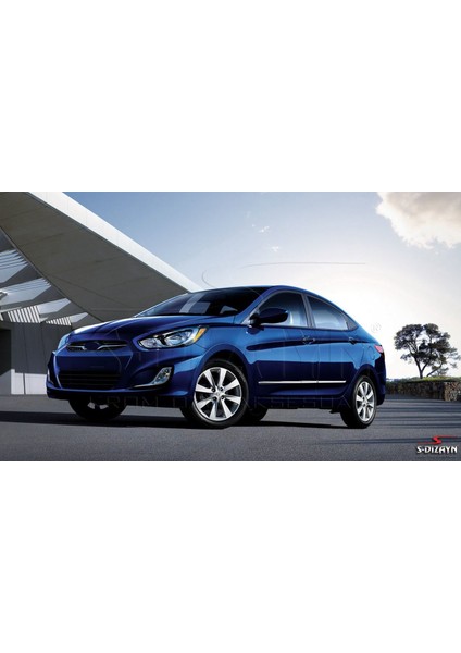 Hyundai Accent Blue Kapı Koruma Çıtası Krom 2011 Üzeri