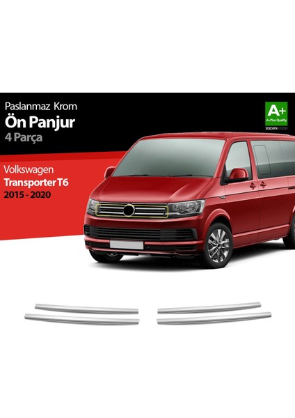 Volkswagen T6 Transporter Krom Ön Panjur 4 Prç. 2015-2020