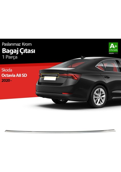 Skoda Octavia A8 Krom Bagaj Çıtası 2020 Üzeri