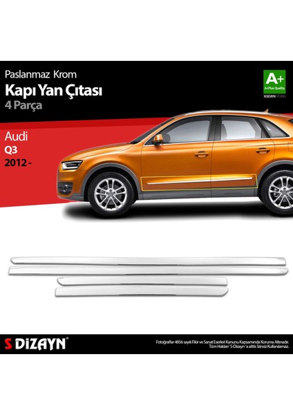 Audi Q3 Krom Kapı Yan Çıtası 2012 Üzeri