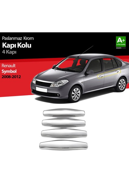 Renault Symbol 2 Krom Kapı Kolu 4 Kapı 2008-2012