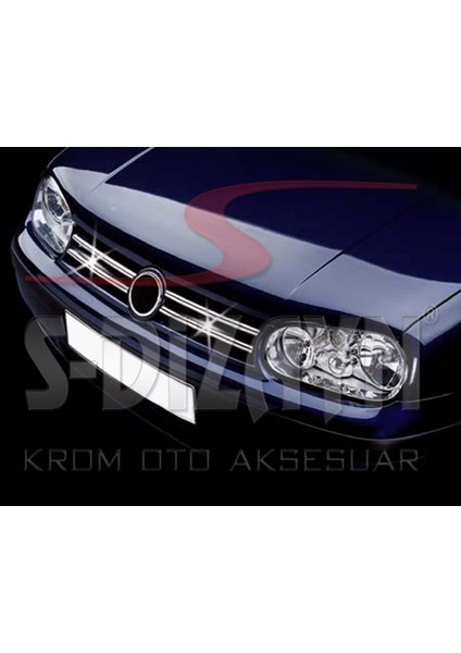 Volkswagen Golf 4 Krom Ön Panjur 4 Prç 1998-2004
