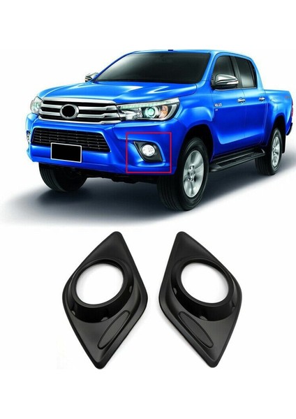 Toyota Hilux Sis Lambası Kapağı Siyah Abs 2016 Sonrası