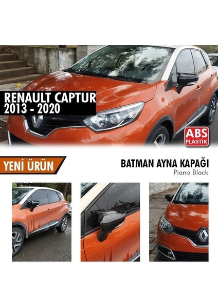 Renault Captur (2013-2020) Yarasa Ayna Kapağı (Piano Black)