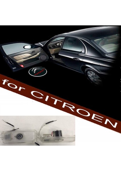Citroen Kapı Altı Logo Araç 3D Gölge Light