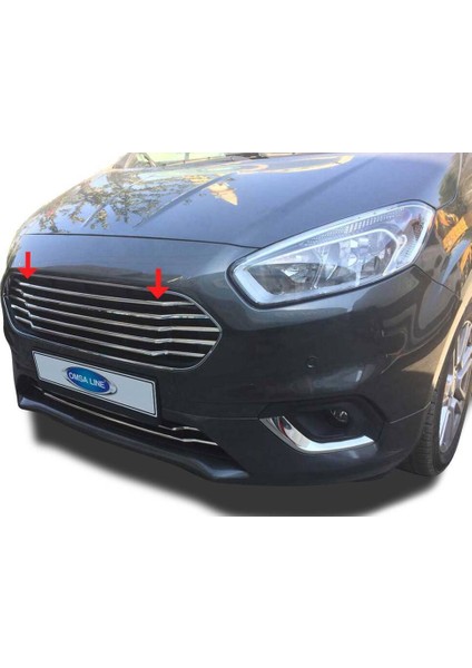 Ford Courier Krom Ön Panjur 5 Parça 2018 ve Sonrası modelleri