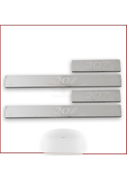 Peugeot 207 Kapı Eşiği 2006-2012 Paslanmaz Çelik