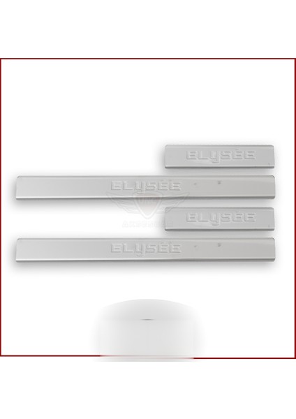 Citroen C-Elysee Kapı Eşiği 2012- Paslanmaz Çelik