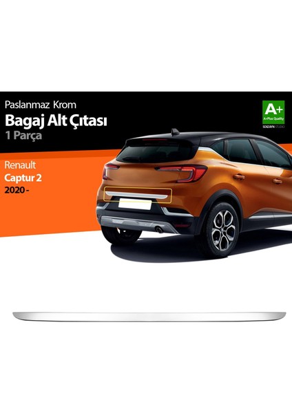 Renault Captur 2 Krom Bagaj Alt Çıtası 2020 Üzeri